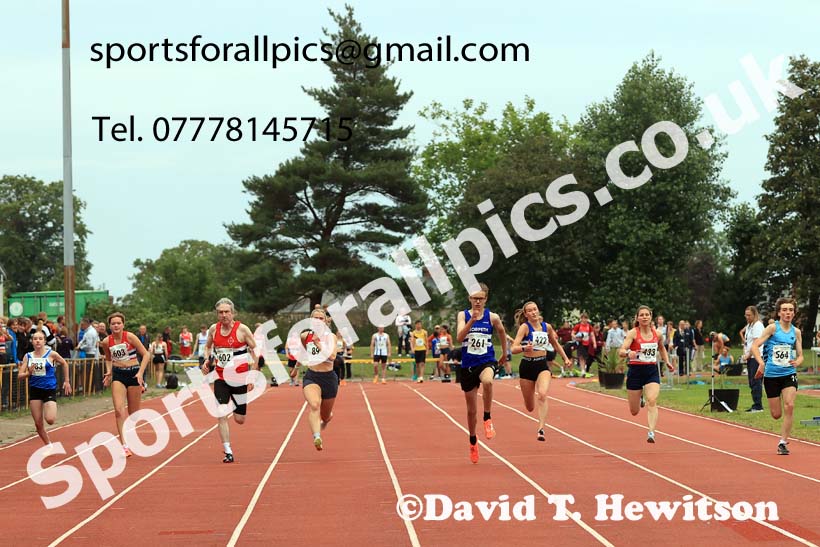 100 metres, 2025 NEGP No 5 Monkton, Wednesday, July 23rd. Photo: David T. Hewitson/Sports for All Pics